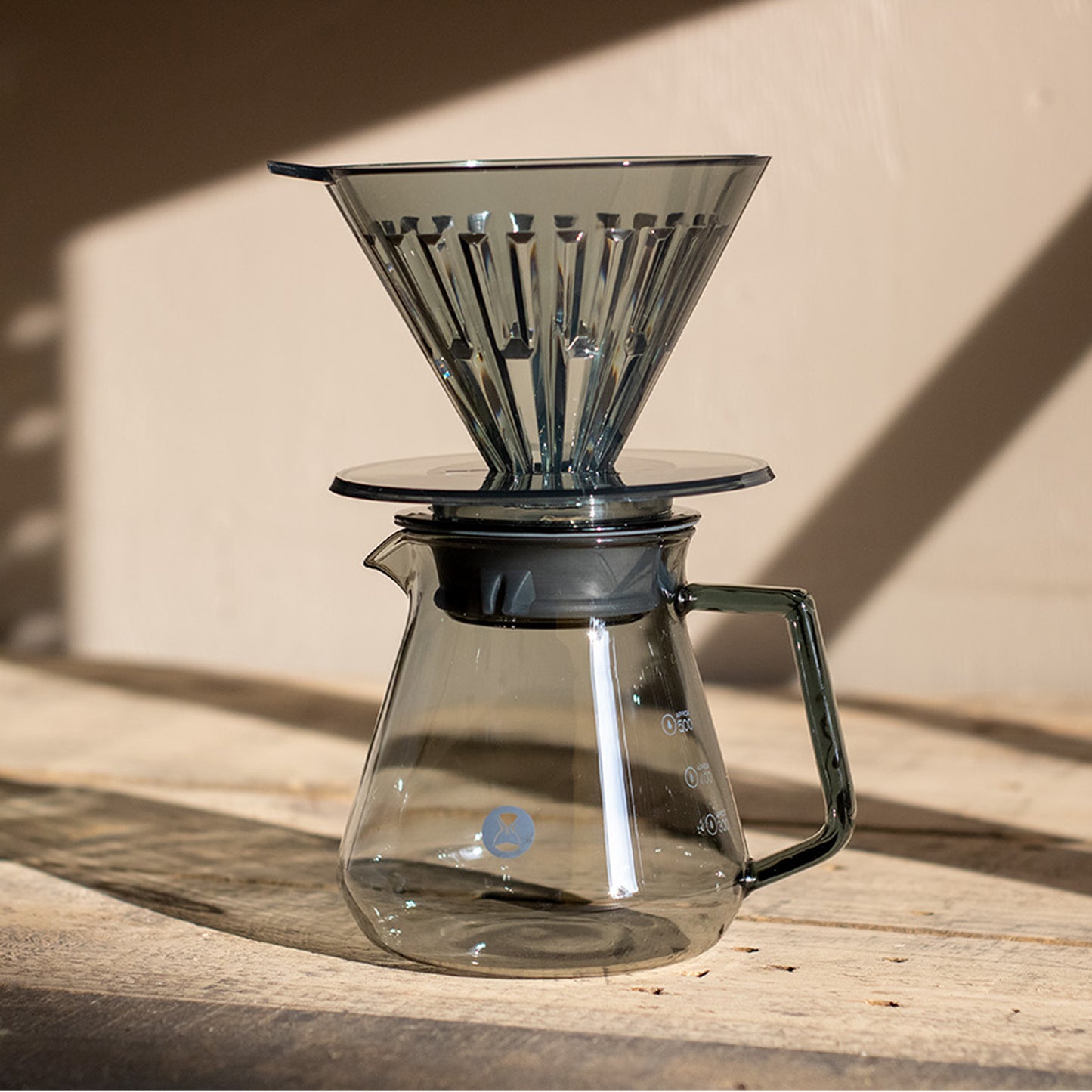 Set Crystal Eye Brewer PCTG Dripper 02 Negro