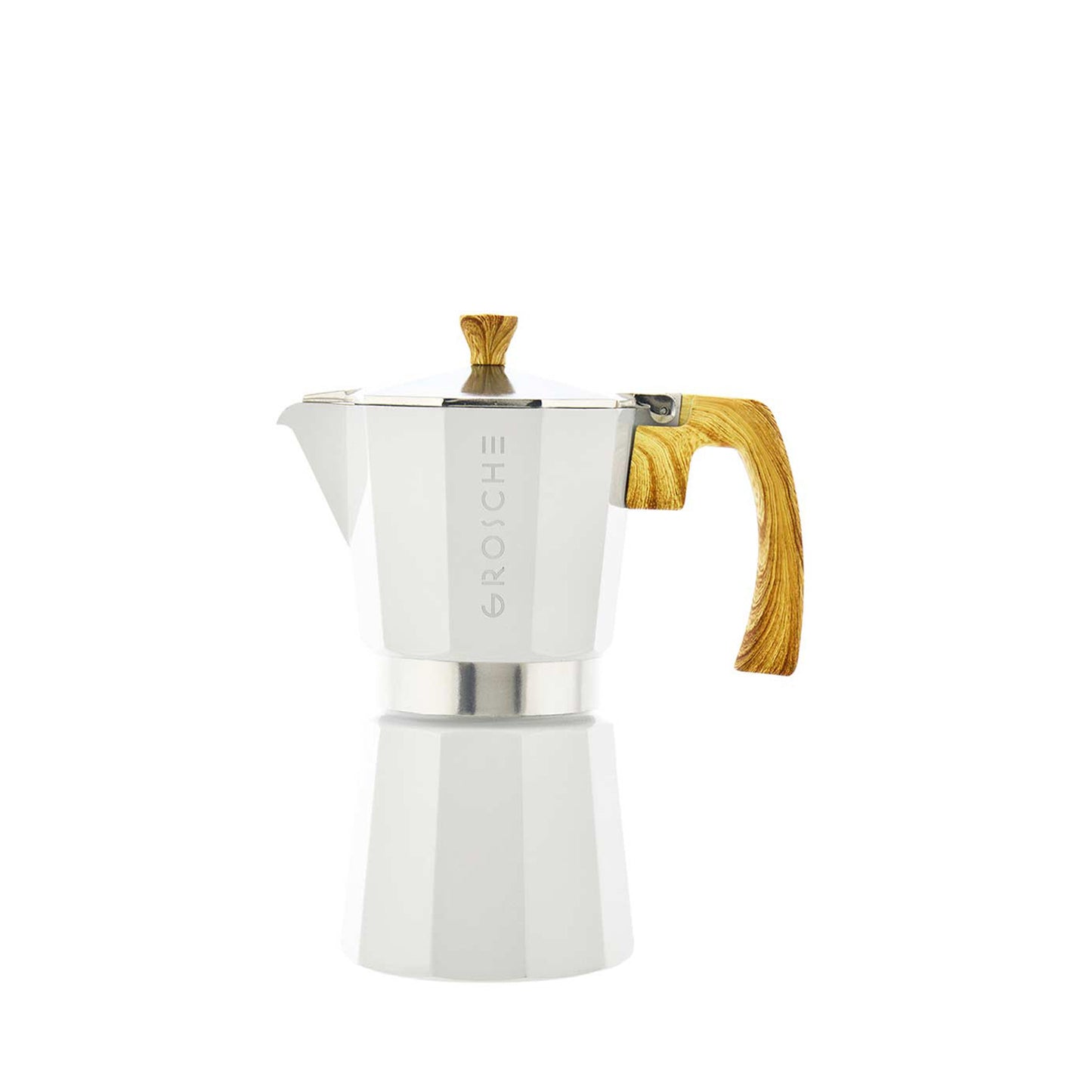 Cafetera Moka Grosche Milano Blanca