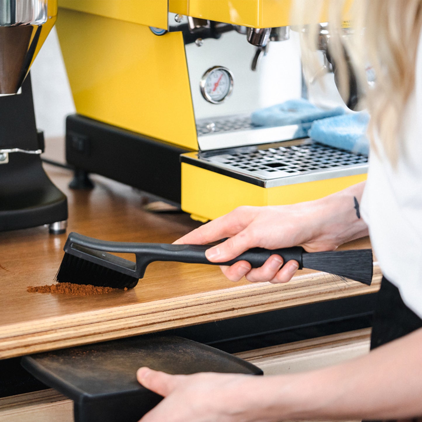 Rhino Coffee Grinder And Bench Brush