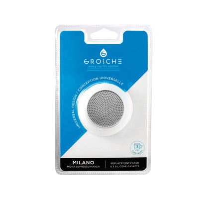 Repuesto Grosche Milano 3 Sellos de Silicona Más Filtro Metálico