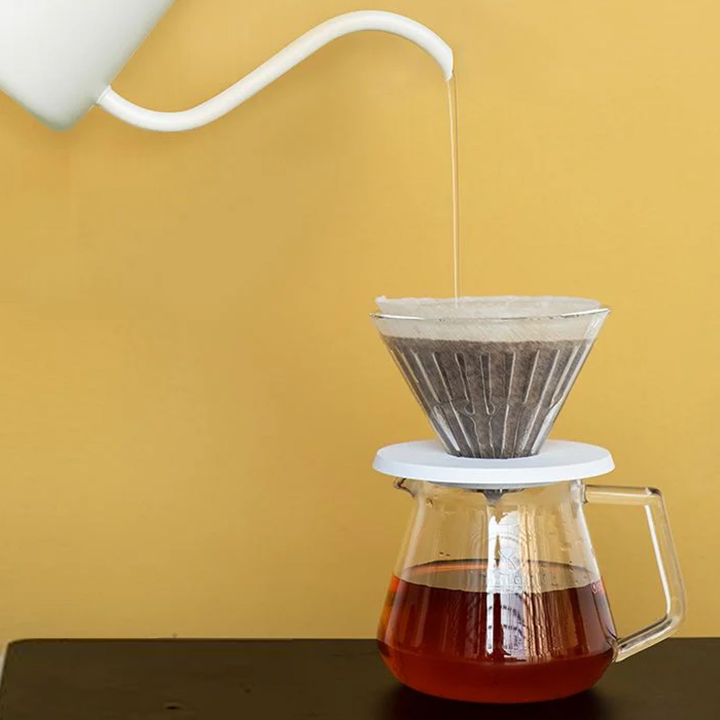 Dripper Crystal Eye 02 Glass Holder Black - Blanco