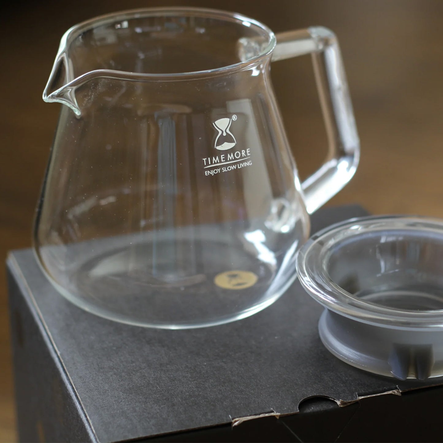 Timemore Glass Coffee Server Gris Ahumado