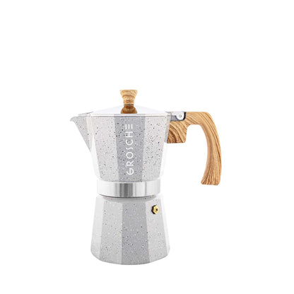Cafetera Moka Grosche Milano Stone Grey