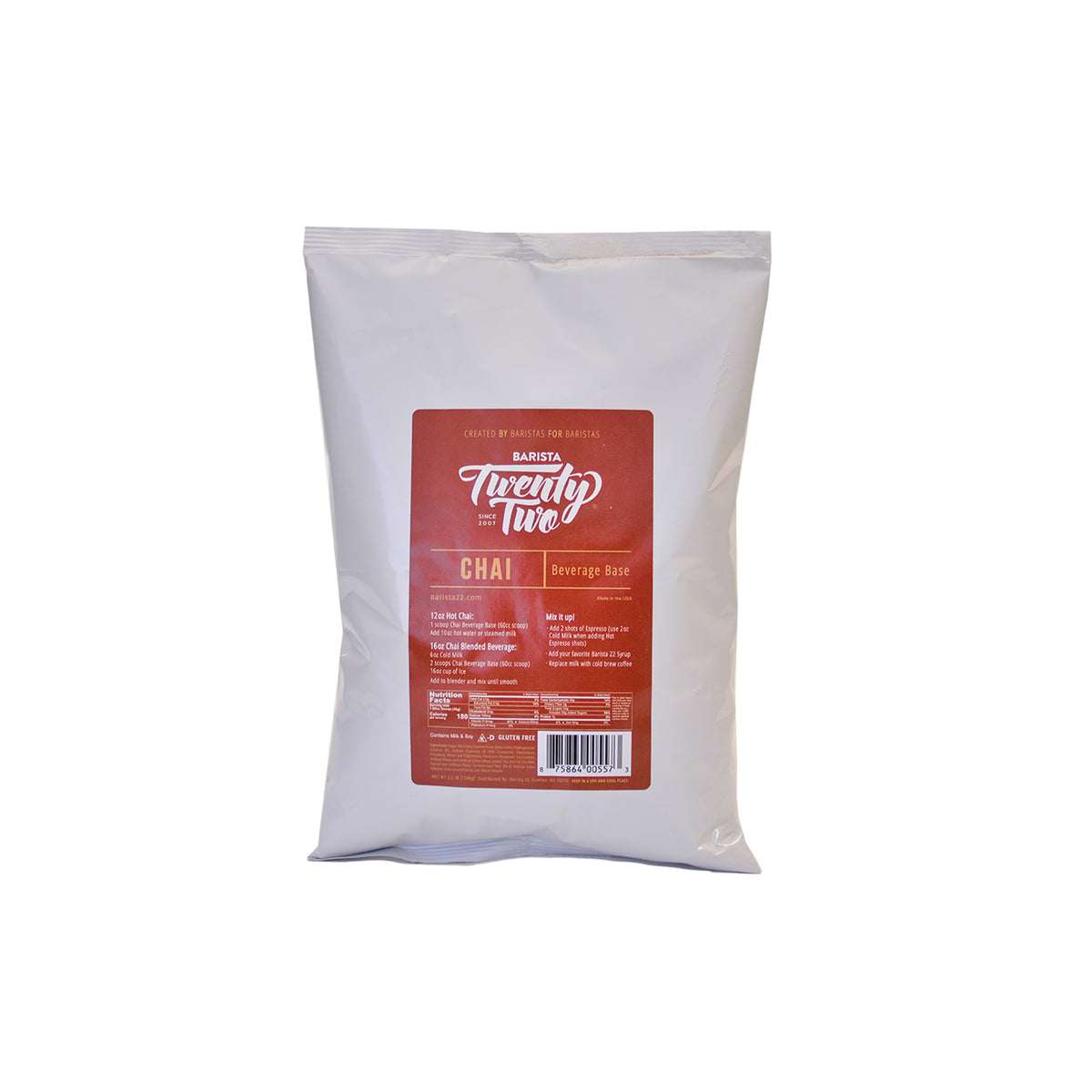 Base para Té Chai Barista 22