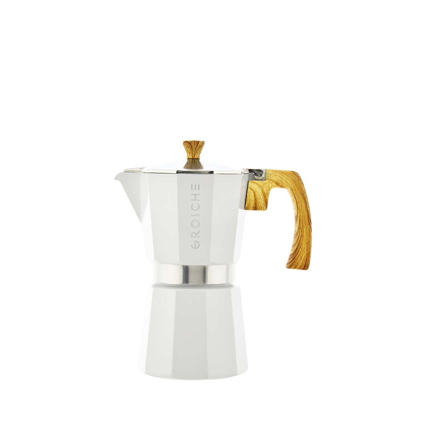 Cafetera Moka Grosche Milano Blanca