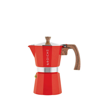 Cafetera Moka Grosche Milano Roja