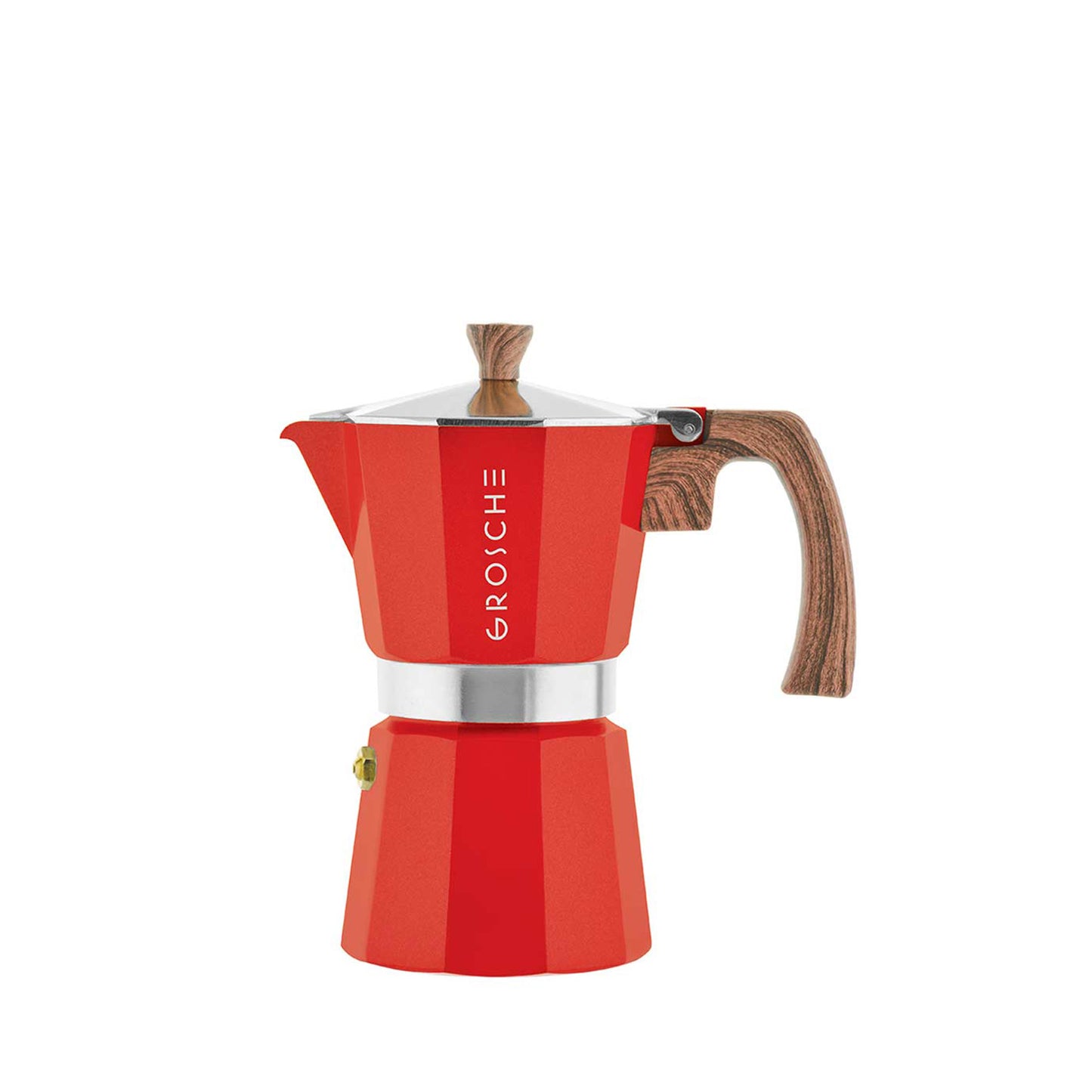 Cafetera Moka Grosche Milano Roja
