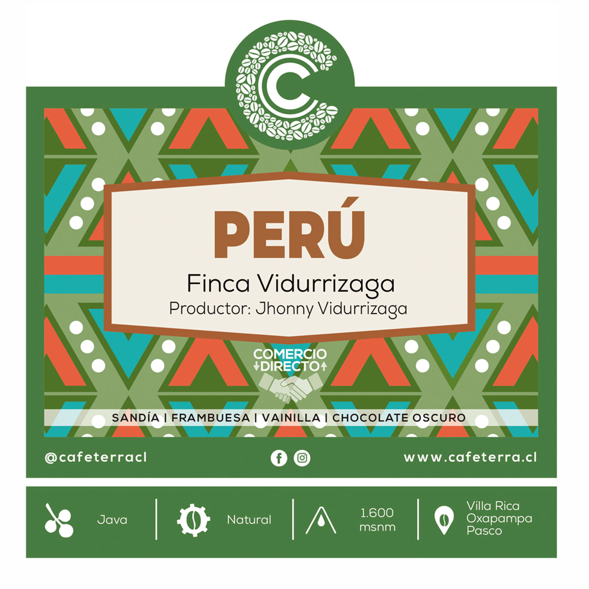 Café Perú - Java Natural - Finca Vidurrizaga
