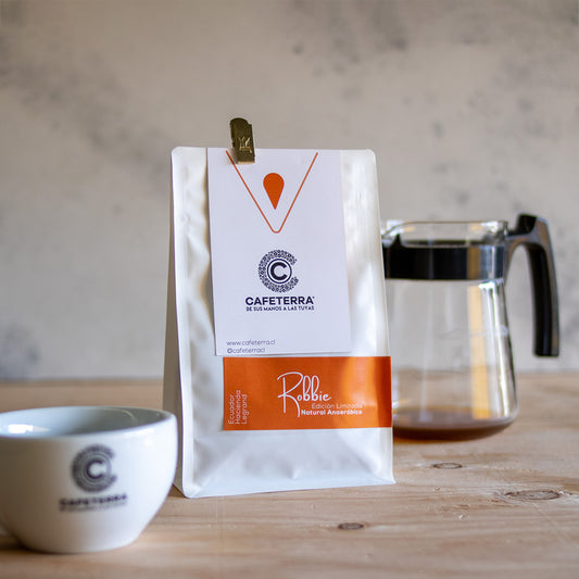 Café Ecuador · Edición Limitada · Ecurobusta Robbie Fermentación Anaeróbica · Hacienda Legrand  150G