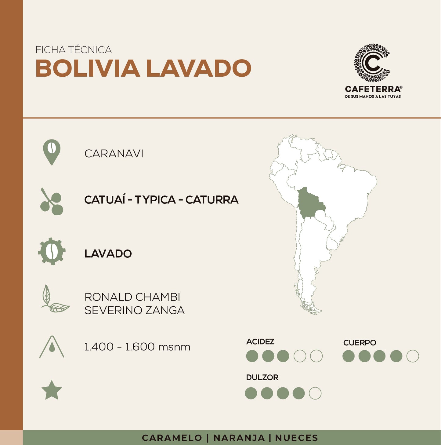 Café Bolivia · Caranavi · Catuai Lavado